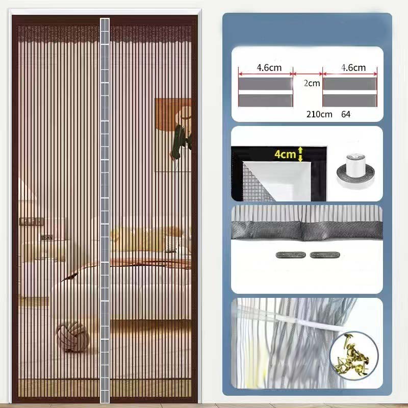 🦟 50% RABATT! 🧲 Verstärkter magnetischer Mückenschutz-Vorhang – Einfache Montage ohne Bohren 🏡