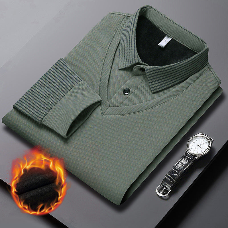 👔👔2026 neuestes Modell🔥🔥Gestreiftes Revers Fake Zweiteiliges Hemd