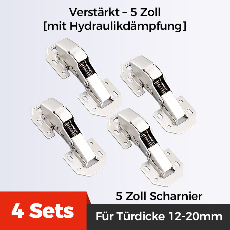 4er Set Topfscharniere mit Schrauben