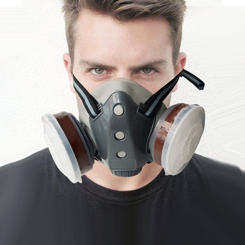 💎 40% RABATT! ⛑️ Aktivkohle-Anti-Staub-Doppeltank-Gasmaske – Doppelfilter, Gas- & Partikelschutz, inkl. Schutzbrille 🔥