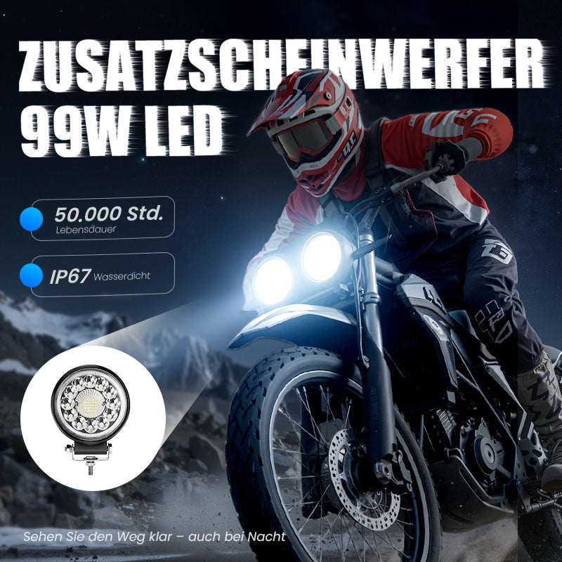 💡4-Zoll-LED-Pod mit 99 W für Offroad-Anwendungen✨