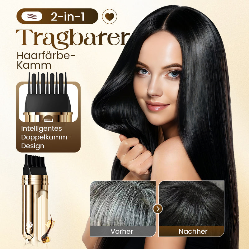 💇‍♀️ KAUFE 2, ERHALTE 1 GRATIS! ✨ 2-in-1 Haarfärbekamm – Sofortige Grauabdeckung, Sanfte Formel & Wasserdicht 🎨📦