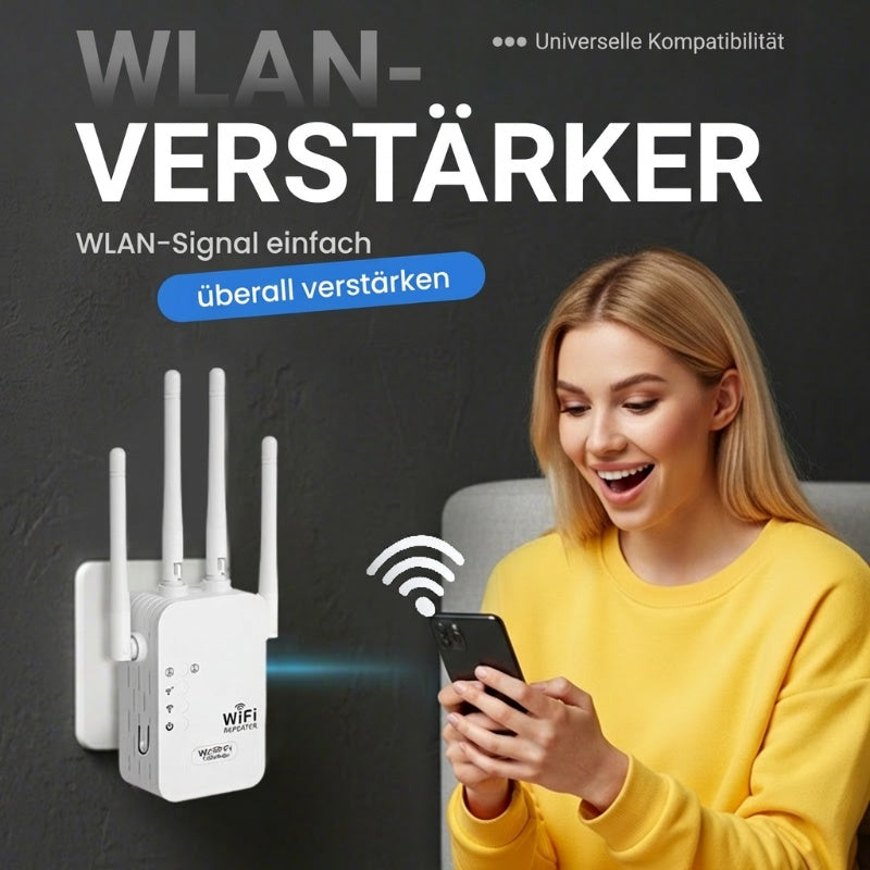 WLAN-Verstärker – 1200 Mbit/s, Dualband (5 GHz / 2,4 GHz) 📶 Maximale Signalverstärkung – stabile Verbindung im ganzen Haus!