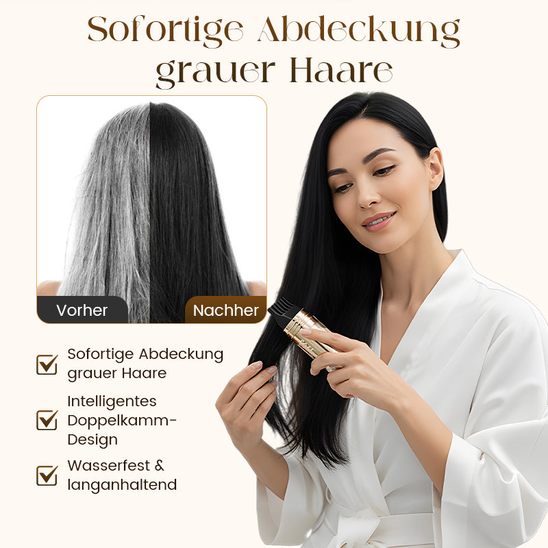 💇‍♀️ KAUFE 2, ERHALTE 1 GRATIS! ✨ 2-in-1 Haarfärbekamm – Sofortige Grauabdeckung, Sanfte Formel & Wasserdicht 🎨📦