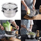 Frühlings-Sonderangebot: 35 % Rabatt-3-in-1-Multifunktionssieb-Set aus Edelstahl, inklusive Schüssel/Sieb/Schneider, ideal zum Waschen von Reis, Obst und Gemüse, unverzichtbar in jeder Küche