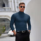 🎉Slim Fit Langarm-T-Shirt für Herren mit Stehkragen