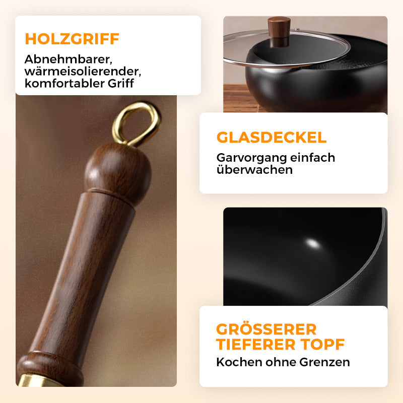 🔥🔥Rabatt auf unbeschichteten dicken Eisentopf