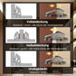 4er Set Topfscharniere mit Schrauben