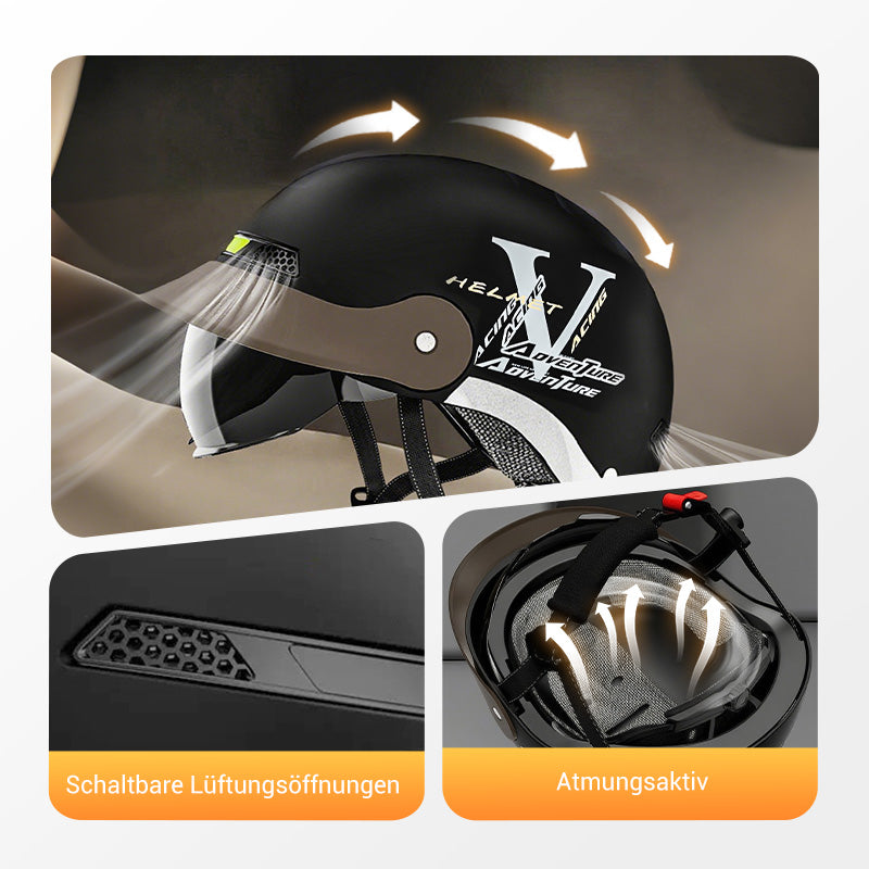 💥 50 % Rabatt + versandkostenfrei! 🛡️ Leichter, stoßfester Motorradhelm – atmungsaktiv & stylisches Design für sicheren Fahrspaß 🏍️✨