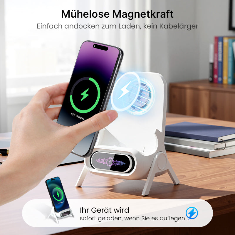 🔥  🎁 Multifunktionale kabellose Halterung mit Schnellladegerät für Smartphones