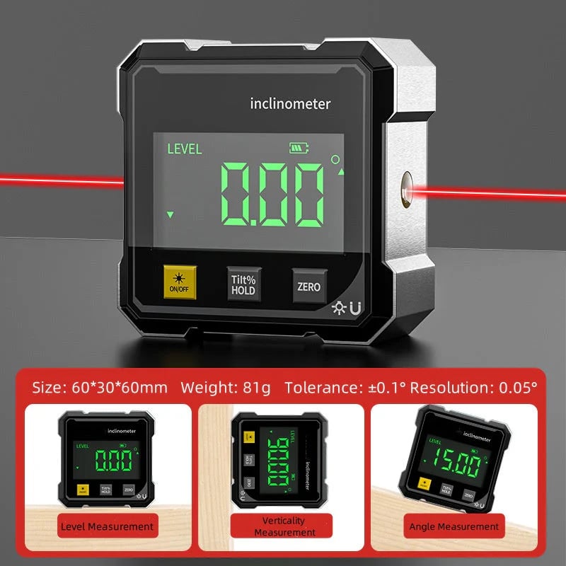⌛ Nur noch 3 Tage – 50 % auf alles! ⏰Mini LCD Digital Neigungsmesser Winkelmesser