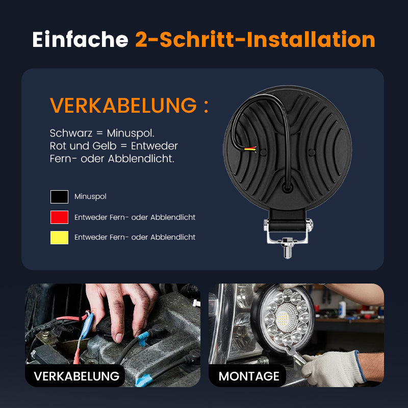 💡4-Zoll-LED-Pod mit 99 W für Offroad-Anwendungen✨