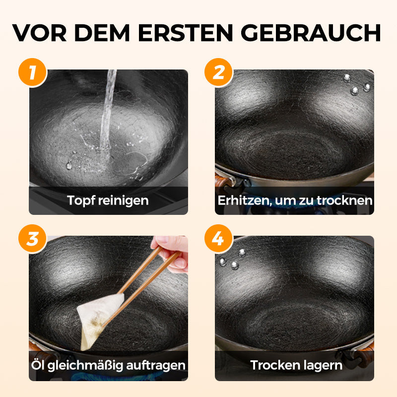 🔥🔥Rabatt auf unbeschichteten dicken Eisentopf