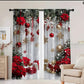 🎅Weihnachtsangebot 🎄Weihnachtliche Fenstergardinen, 2-teiliges Set für Ihre Heimdekoration