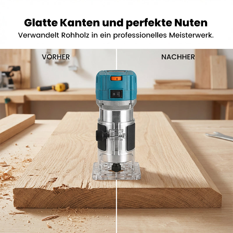 🛠️ Leistungsstarke 800W Holzbearbeitungsfräse 🎯 Komplettes Fräser- & Kantenfräserset