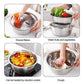 Frühlings-Sonderangebot: 35 % Rabatt-3-in-1-Multifunktionssieb-Set aus Edelstahl, inklusive Schüssel/Sieb/Schneider, ideal zum Waschen von Reis, Obst und Gemüse, unverzichtbar in jeder Küche