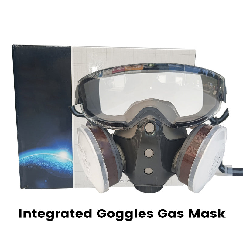 💎 40% RABATT! ⛑️ Aktivkohle-Anti-Staub-Doppeltank-Gasmaske – Doppelfilter, Gas- & Partikelschutz, inkl. Schutzbrille 🔥
