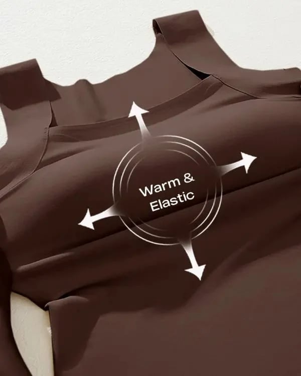 👚 50% RABATT! 🔥⚡60.000+ VERKAUFT!💐Damen-Thermotops mit Rundhalsausschnitt und integriertem BH