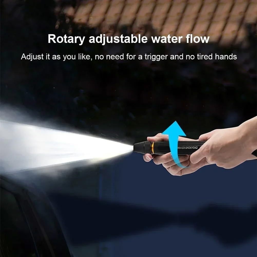 🏆Home high-pressure car wash water gun with booster nozzle and hose, a must-have for watering plants and vegetables, and car washing.👍💦