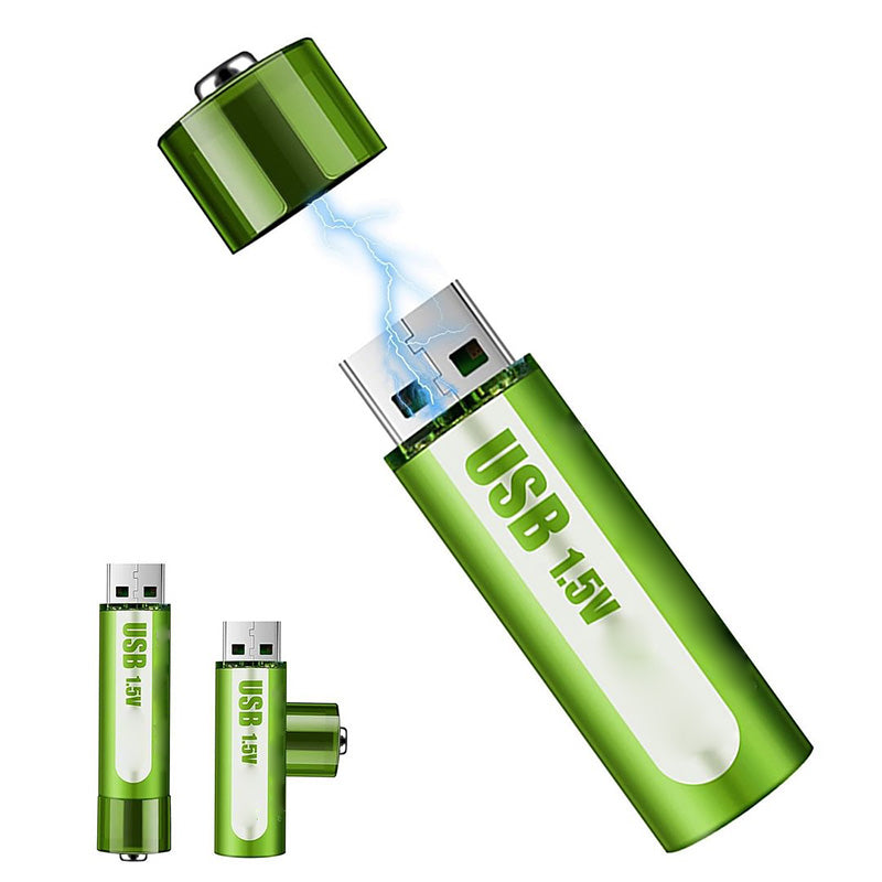 🔋💥Lithium-AA-Akkus mit USB-Anschluss – Konstante Ausgangsspannung von 1,5 V, lange Laufzeit (über 1000 Ladezyklen)♻️