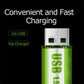 🔋💥Lithium-AA-Akkus mit USB-Anschluss – Konstante Ausgangsspannung von 1,5 V, lange Laufzeit (über 1000 Ladezyklen)♻️