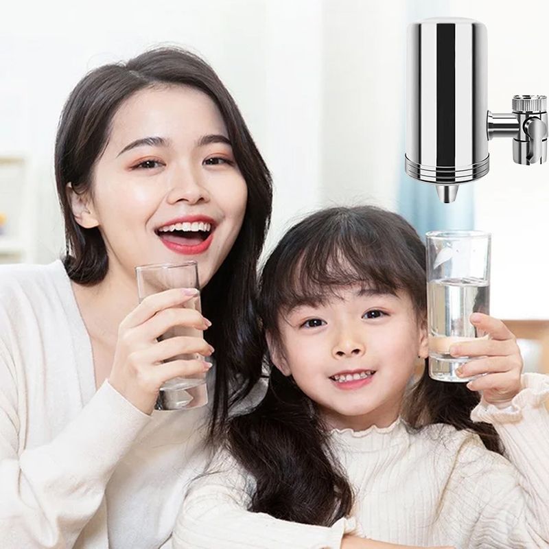 🔥Heißer Verkauf – 50 % Rabatt!🔥Installationsfreier Edelstahl-Wasserhahnfilter für den Haushalt