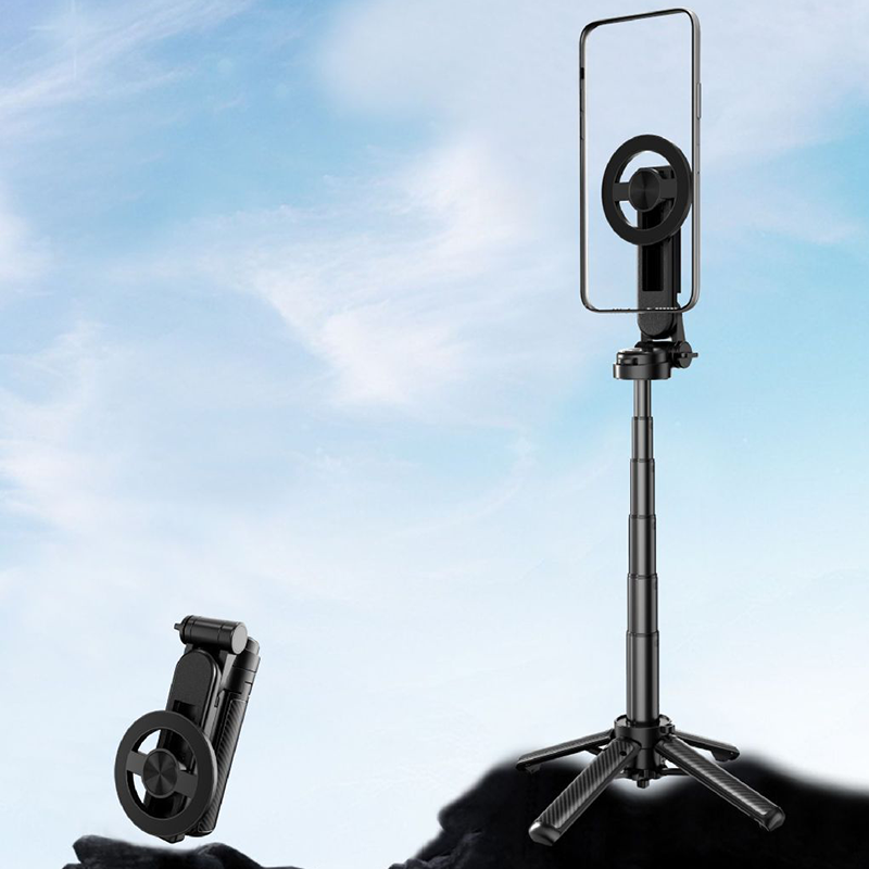 📢📅 50% Rabatt! Multifunktionaler magnetischer 4-in-1-Selfie-Stick ⚡🤳 360° Drehung + Stativ für Vlogs & Reisen