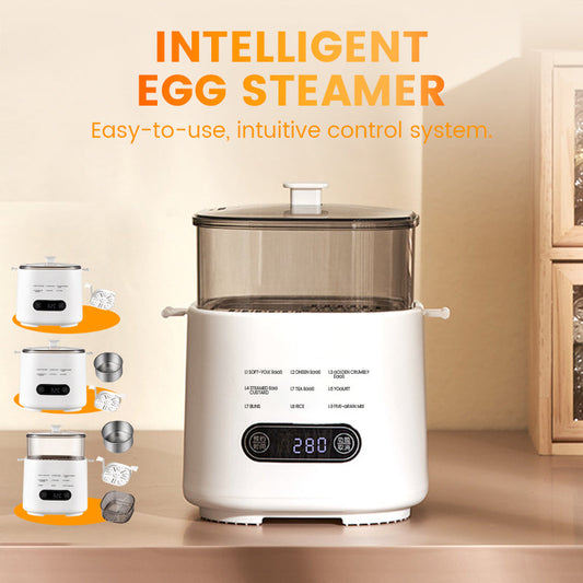 🎁2026 Neues Design🥚✨Mini-Multifunktions-Eierkochset mit Smart Touch Panel