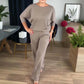 ✨ Elegantes 3-teiliges Set bestehend aus langem Cardigan, Oberteil und Hose💞