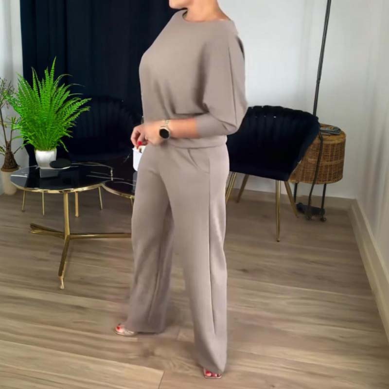 ✨ Elegantes 3-teiliges Set bestehend aus langem Cardigan, Oberteil und Hose💞