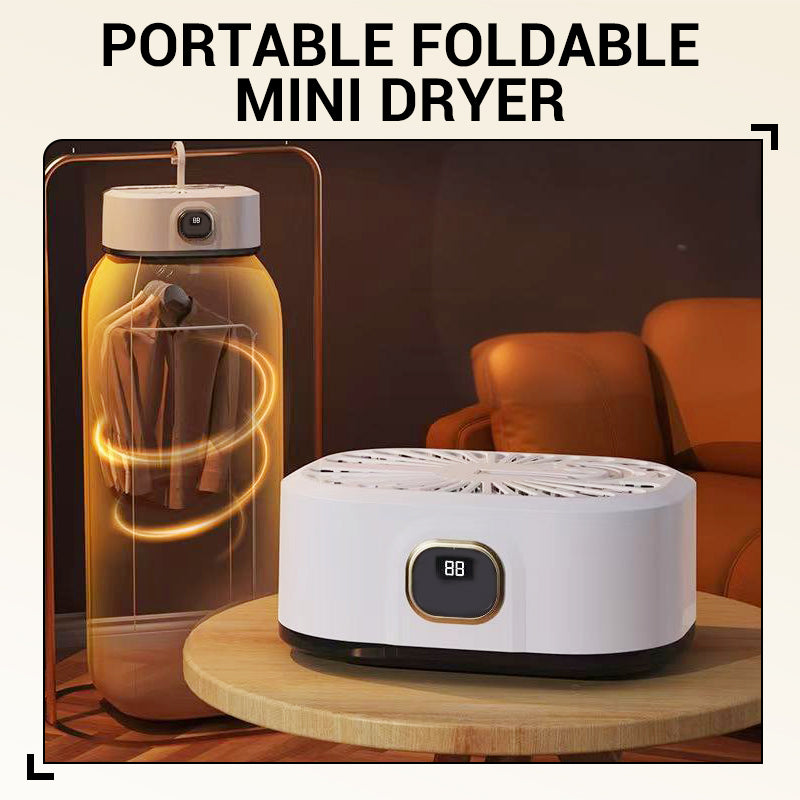 👕 Trocknen Sie Ihre Kleidung überall! Zusammenklappbarer Mini-Trockner ohne Installation – immer frische Outfits, auch auf Reisen!