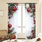 🎅Weihnachtsangebot 🎄Weihnachtliche Fenstergardinen, 2-teiliges Set für Ihre Heimdekoration