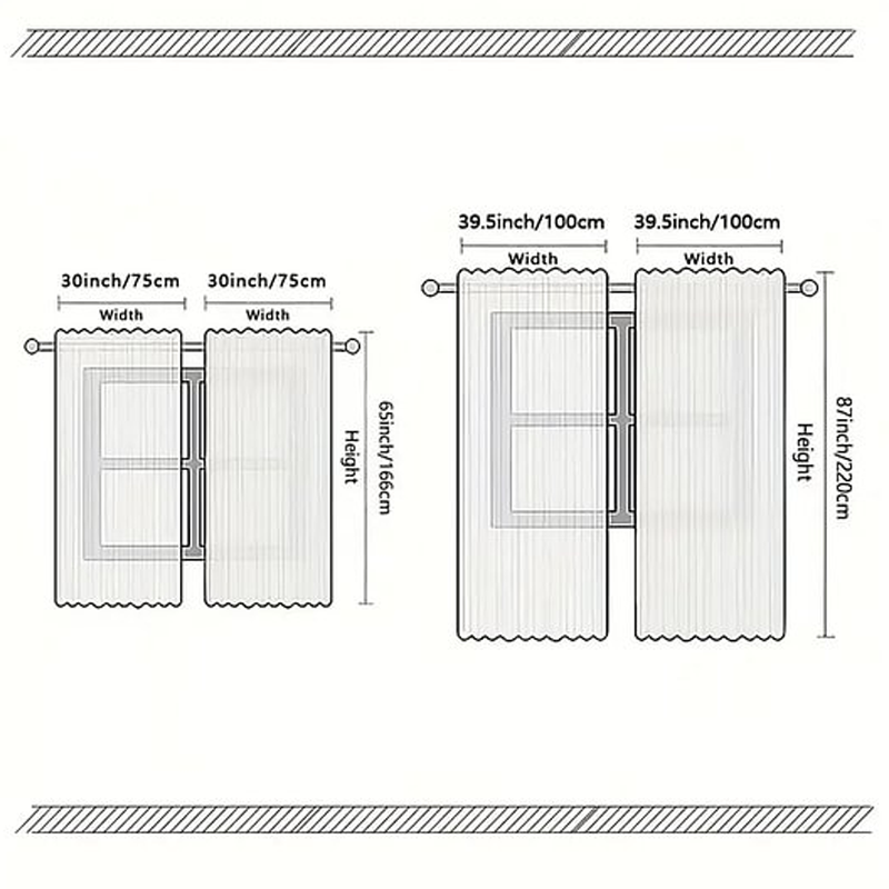 🎅Weihnachtsangebot 🎄Weihnachtliche Fenstergardinen, 2-teiliges Set für Ihre Heimdekoration