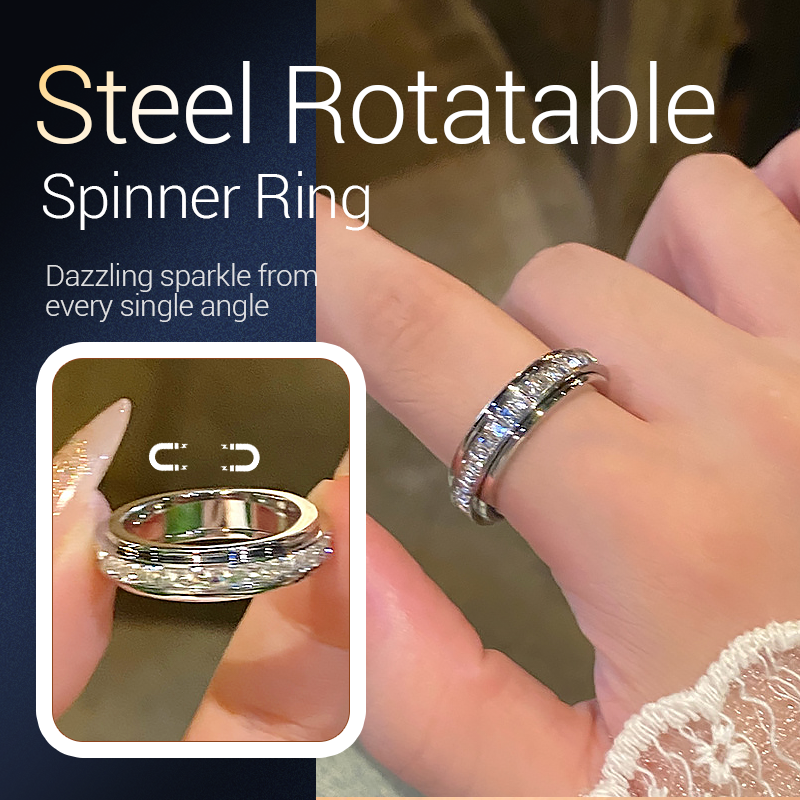 💍💍Drehbarer Ring, plattiert mit 18-karätigem Roségold und Sternenhimmelmuster
