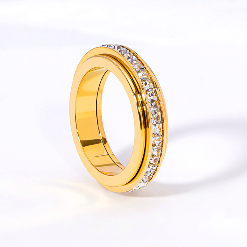 💍💍Drehbarer Ring, plattiert mit 18-karätigem Roségold und Sternenhimmelmuster