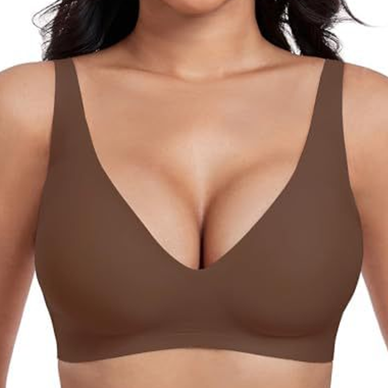 Frühjahrsaktion: 40 % Rabatt💕  der ultra-bequeme, drahtlose Damen-BH: nahtlos, Tief-V & Push-Up
