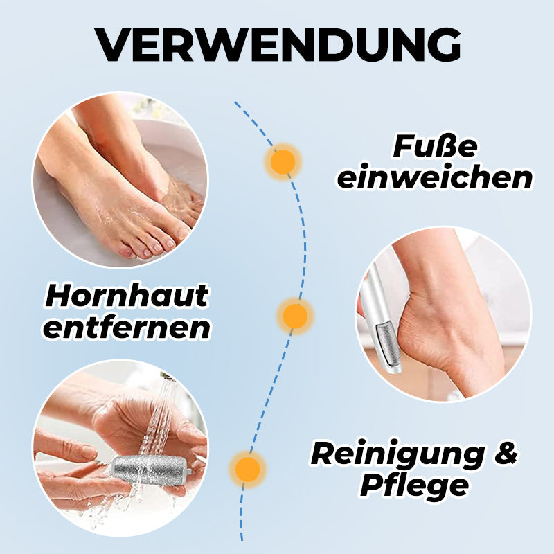 Elektrischer Hornhautentferner für die Füße