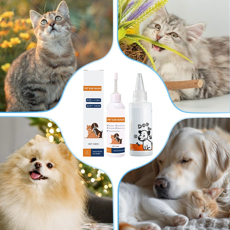 🐾✨✨ Ohrenreiniger für Hunde und Katzen 2026 AKTUALISIERTE VERSION | Sichere und sanfte Reinigung | Höchste Qualität 💎