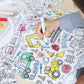 ✨ DIY-Cartoon-Pyjamas für Kinder – waschbarer Stoff für kreativen Spaß 🎨👧