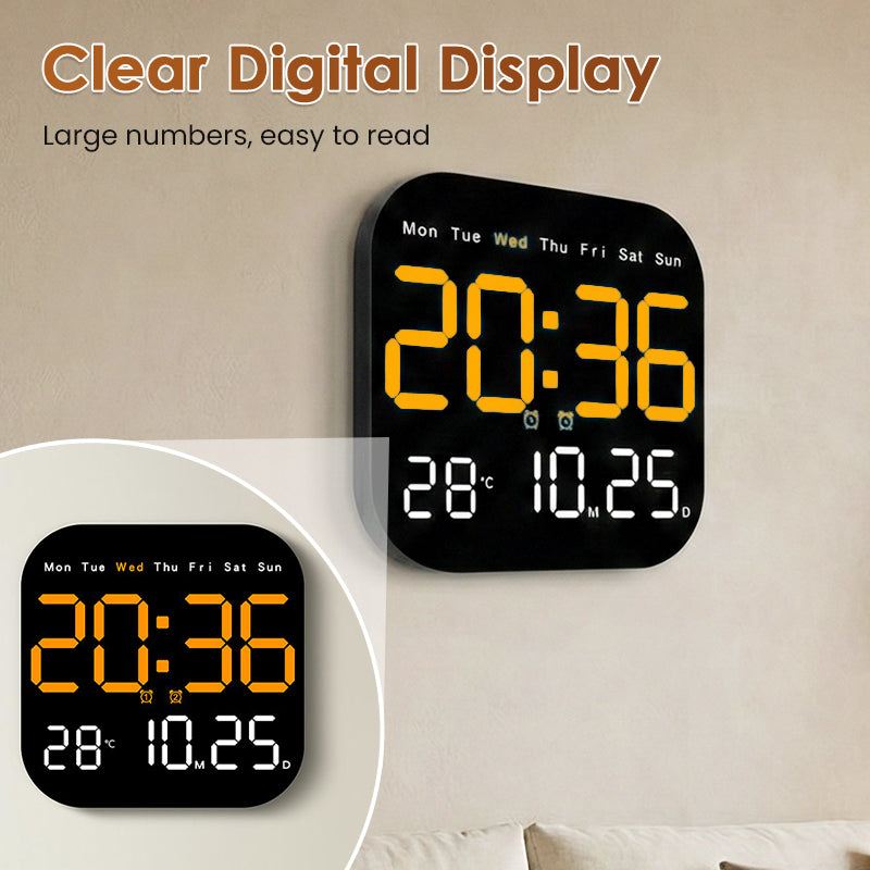 📱 Multifunktionaler Digitalwecker für Zuhause & Büro – Großes Display, USB-Ladefunktion & Einstellbare Helligkeit 🛏️