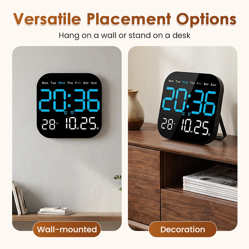 📱 Multifunktionaler Digitalwecker für Zuhause & Büro – Großes Display, USB-Ladefunktion & Einstellbare Helligkeit 🛏️