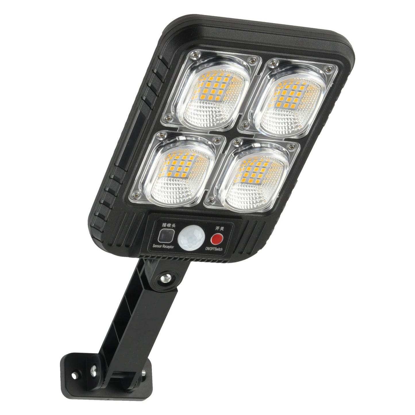 Solar LED Straßenleuchte 800W - IP65 Wasserdicht mit Bewegungssensor für Garten