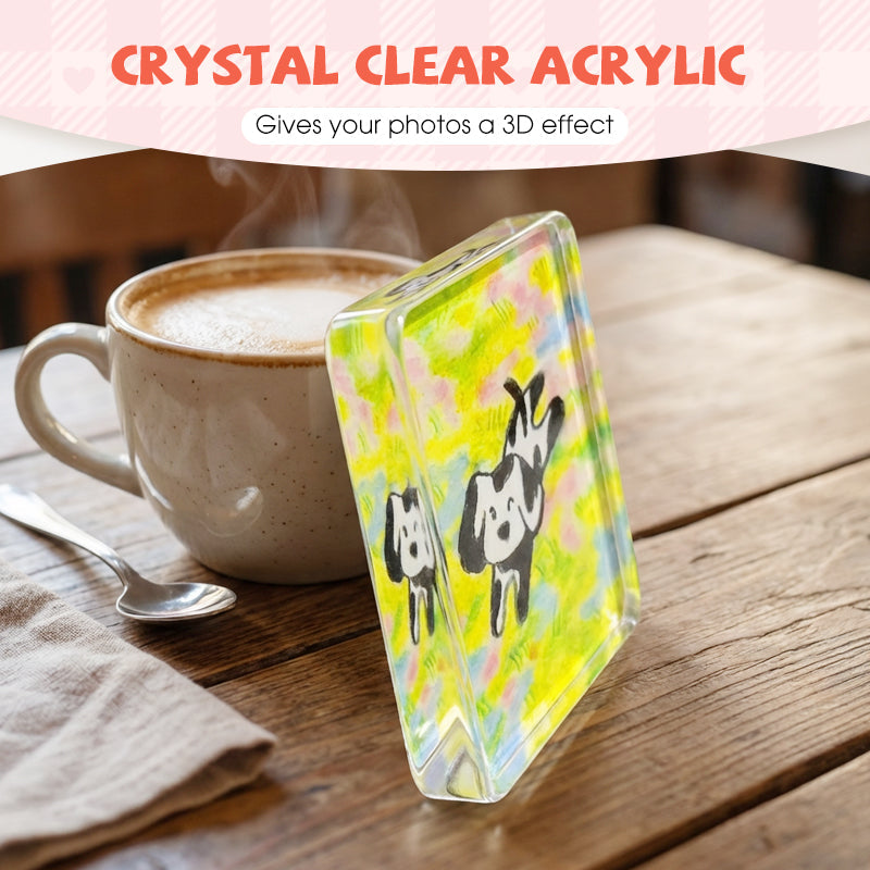 Klares Acryl-DIY-Kühlschrankmagnet-Set