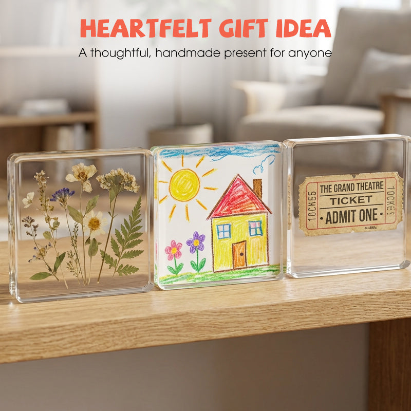 Klares Acryl-DIY-Kühlschrankmagnet-Set