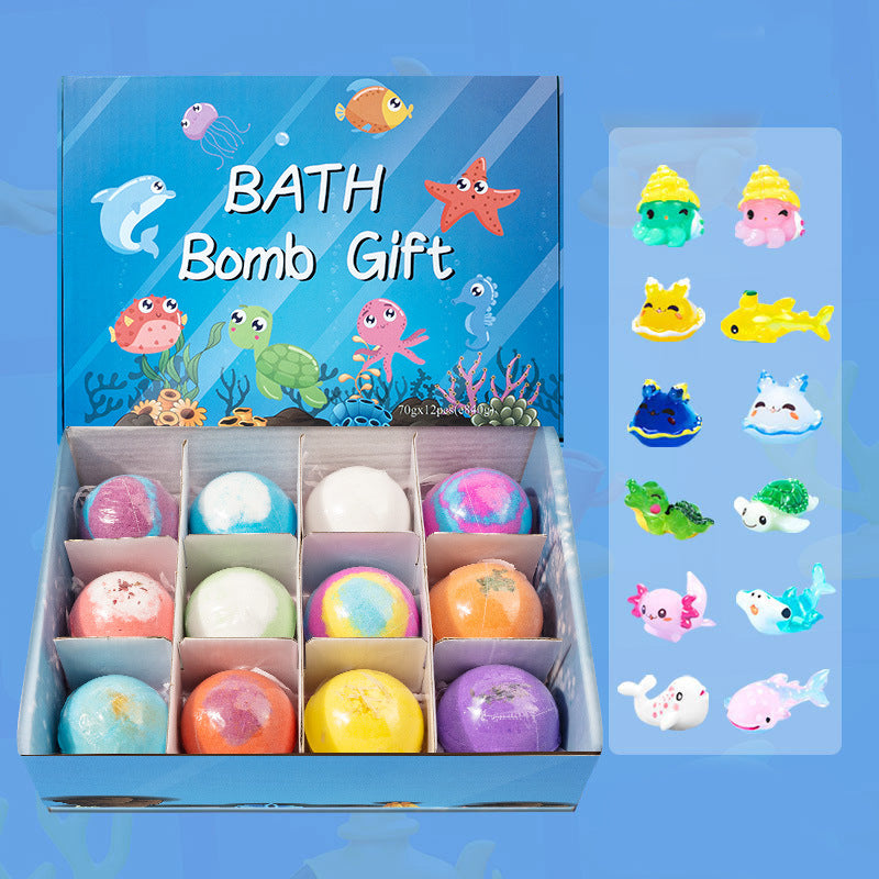 50 % Rabatt im Frühjahr-12-teiliges Badebomben-Geschenkset für Kinder