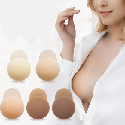50 % Rabatt im Frühling-Nahtlose, selbstklebende Brustwarzenabdeckungen mit Push-up-Effekt für Damen