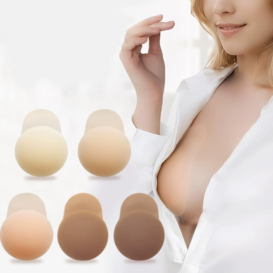 50 % Rabatt im Frühling-Nahtlose, selbstklebende Brustwarzenabdeckungen mit Push-up-Effekt für Damen