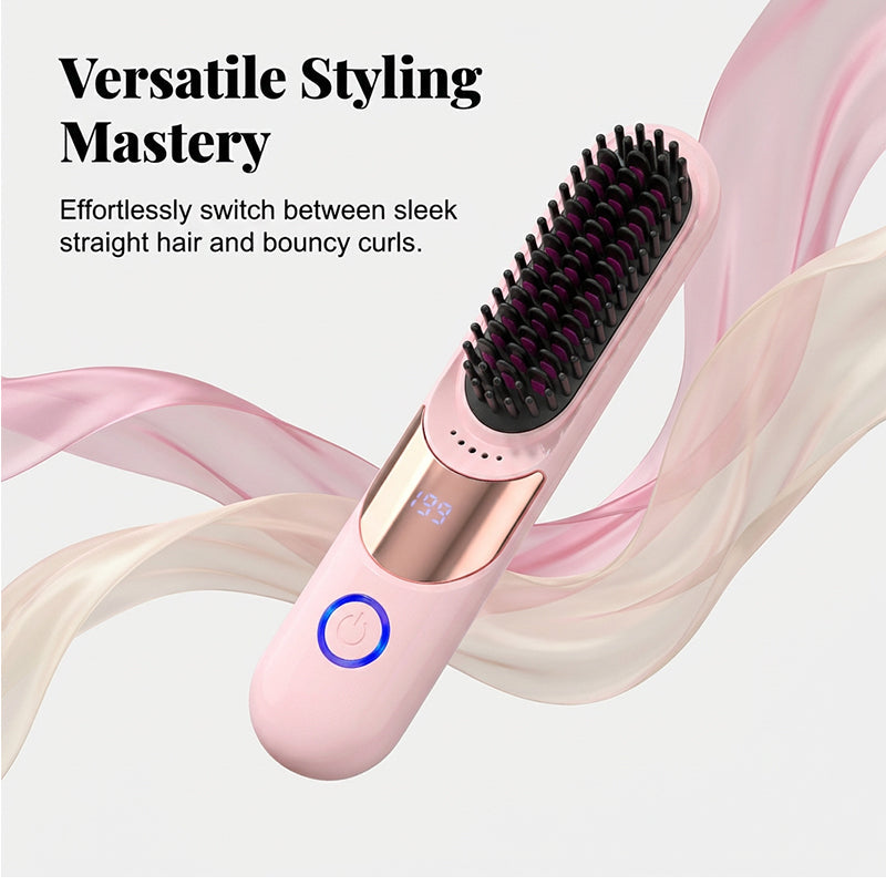 Temp Anti-Scald Ionic Hair Straightening Comb
