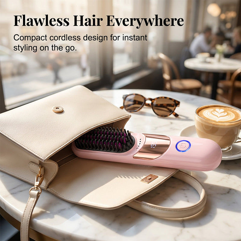 Temp Anti-Scald Ionic Hair Straightening Comb
