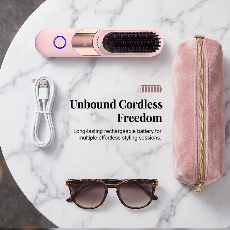 Temp Anti-Scald Ionic Hair Straightening Comb